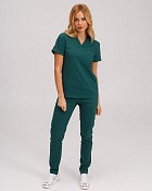 Медицинский костюм женский Марсель зеленый